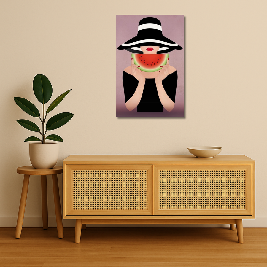 Pop Art Metal Poster - MelonMood | Aesthetic Wall Art India