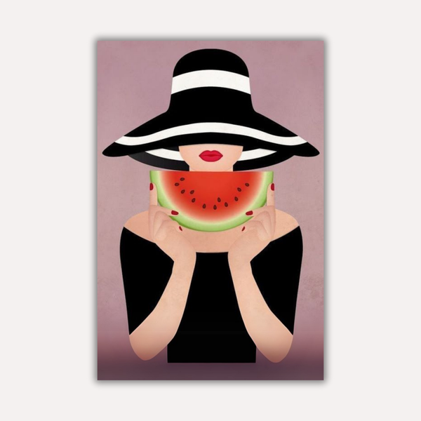 Pop Art Metal Poster - MelonMood | Aesthetic Wall Art India