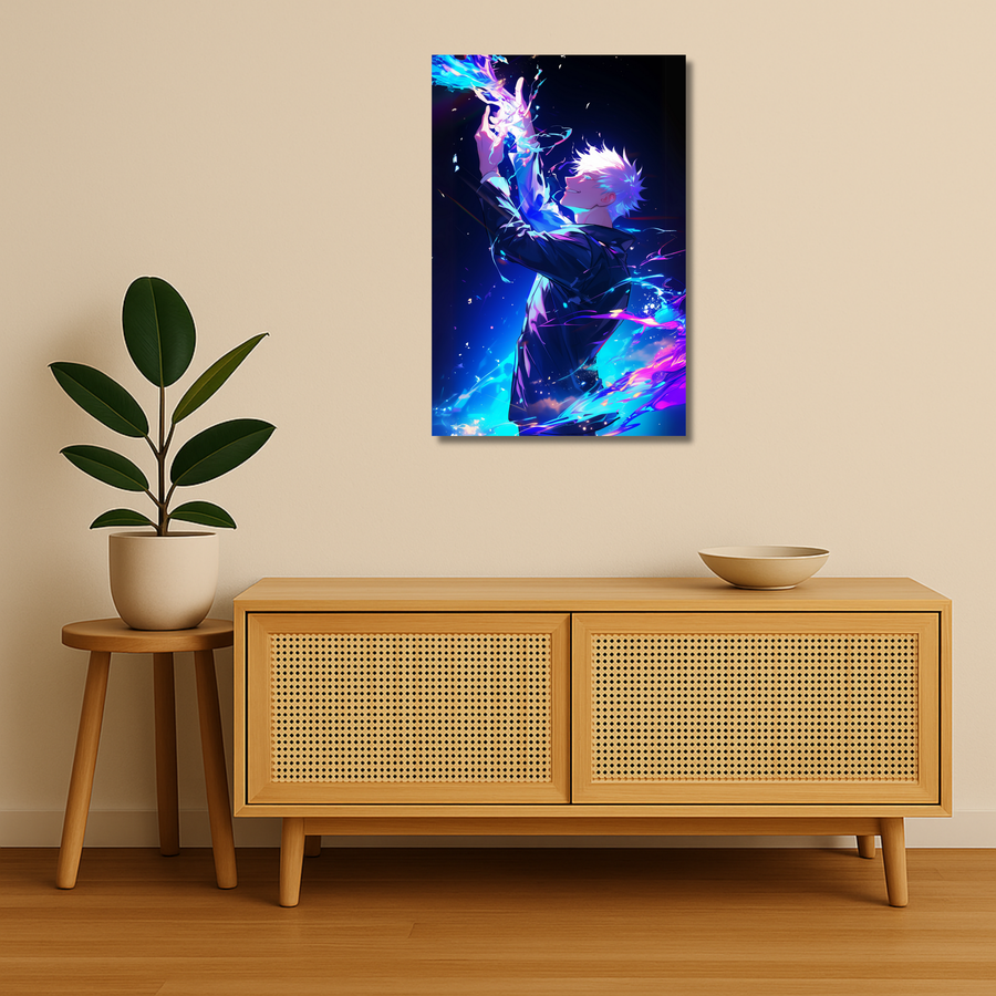 Jujutsu Kaisen Metal Poster - Infinity Surge | Anime Wall Art India