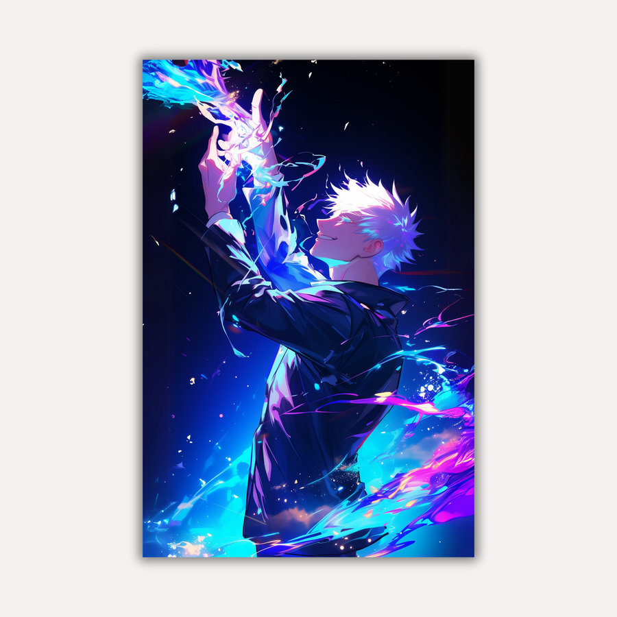 Jujutsu Kaisen Metal Poster - Infinity Surge | Anime Wall Art India
