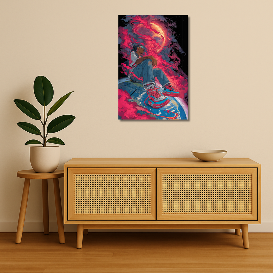 Sneaker Metal Poster - OrbitDrip | Street Wall Art India