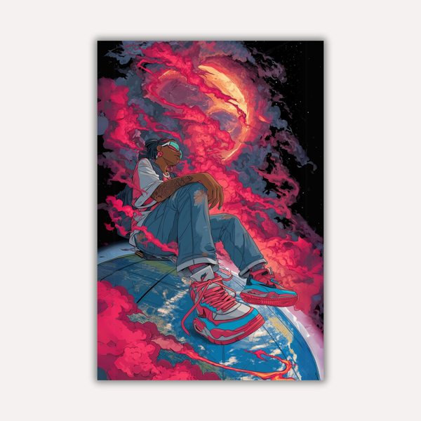 Sneaker Metal Poster - OrbitDrip | Street Wall Art India