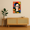 Floral Metal Poster - FloraMuse | Aesthetic Wall Art India
