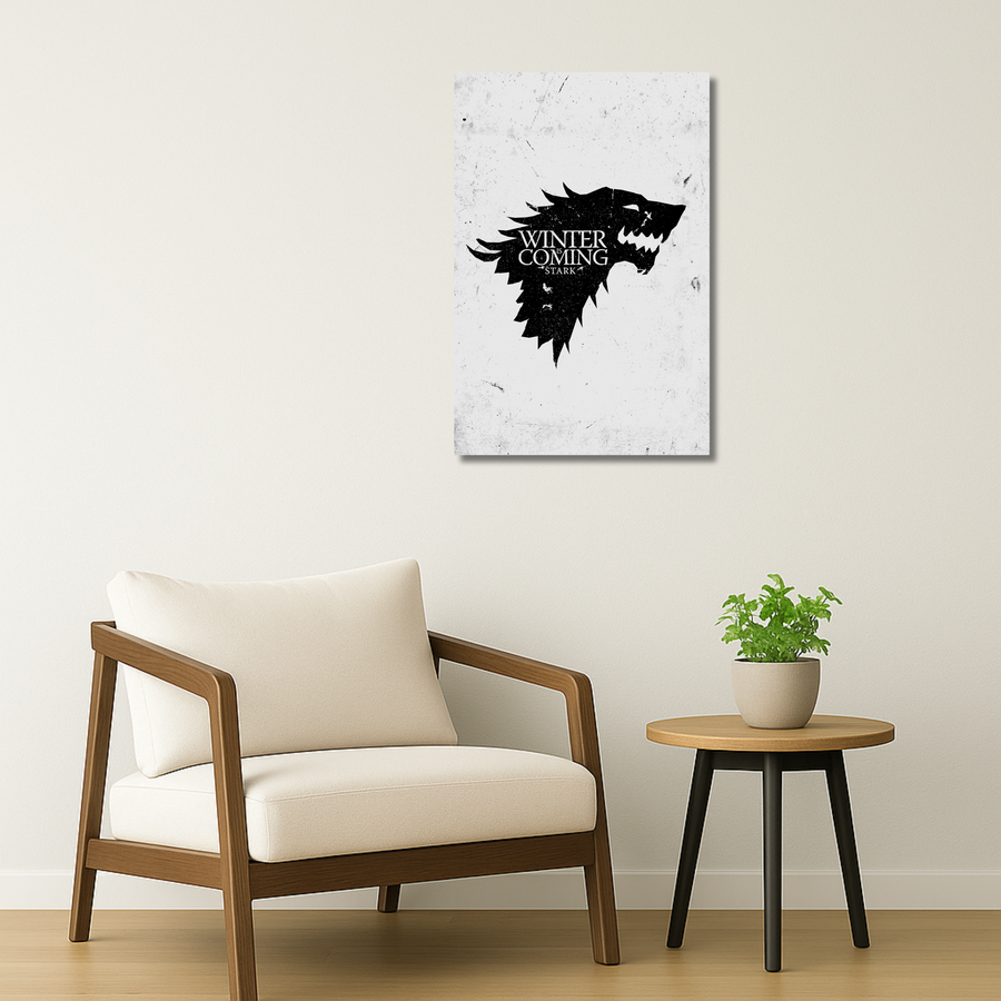 Game of Thrones Metal Poster - Starkborn | TV Series Wall Art India