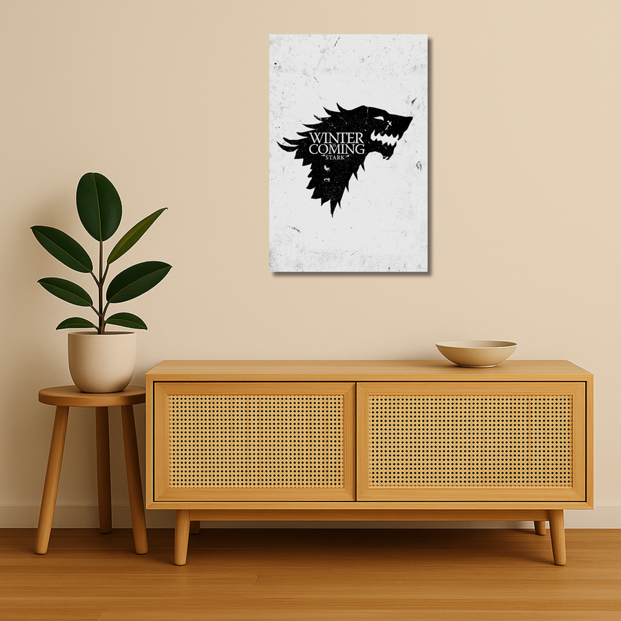 Game of Thrones Metal Poster - Starkborn | TV Series Wall Art India