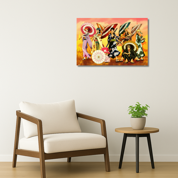 One Piece Metal Poster - Wano Wave | Anime Wall Art India