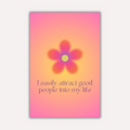 Affirmations Metal Poster - AuraBloom | Motivational Wall Art India