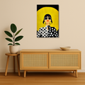 Pop Art Metal Poster - Polka Halo | Aesthetic Wall Art India