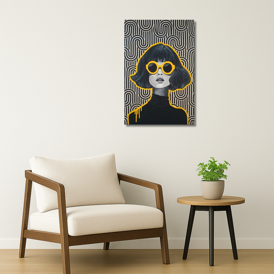 Pop Art Metal Poster - ModMatrix | Aesthetic Wall Art India