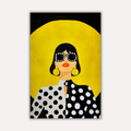 Pop Art Metal Poster - Polka Halo | Aesthetic Wall Art India