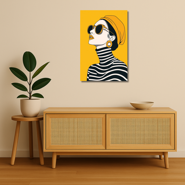 Pop Art Metal Poster - VogueVision | Aesthetic Wall Art India
