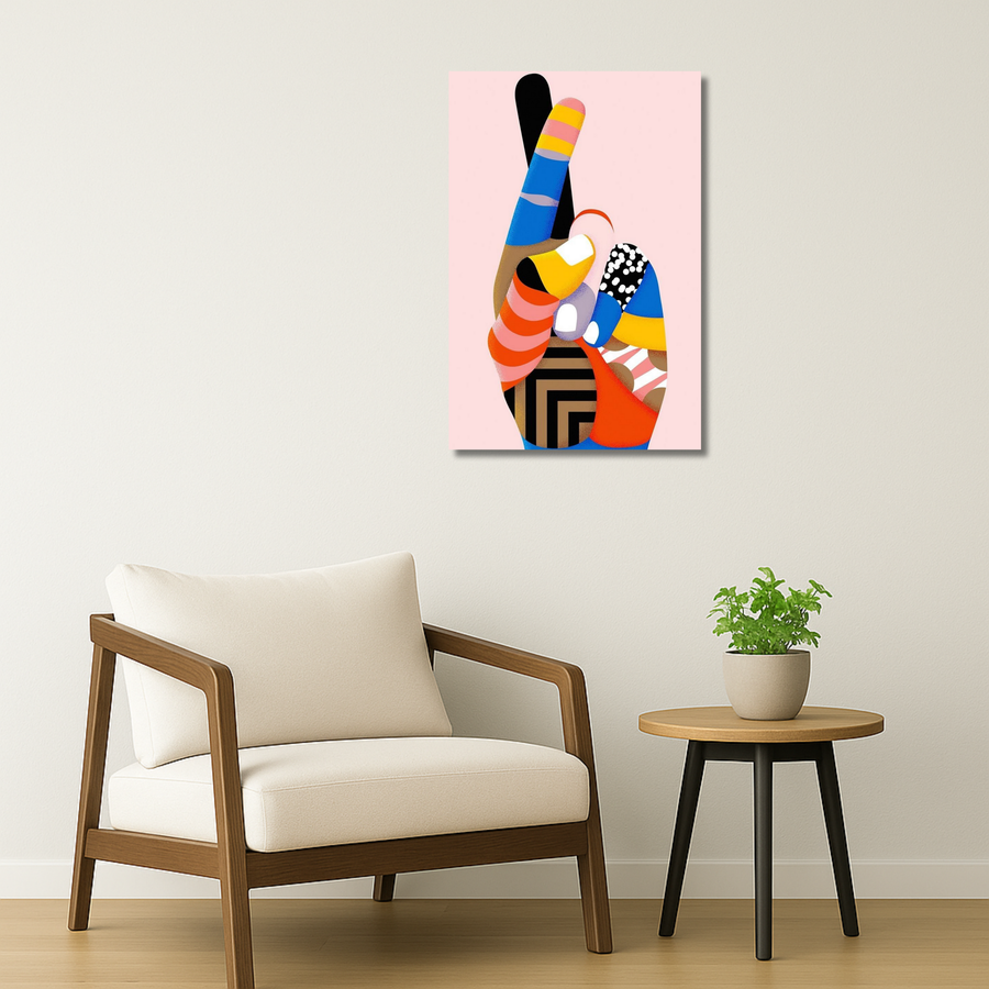 Pop Art Metal Poster - PatternPeace | Aesthetic Wall Art India