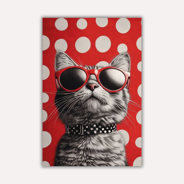 Cat Metal Poster - CatDotCom | Animal Wall Art India