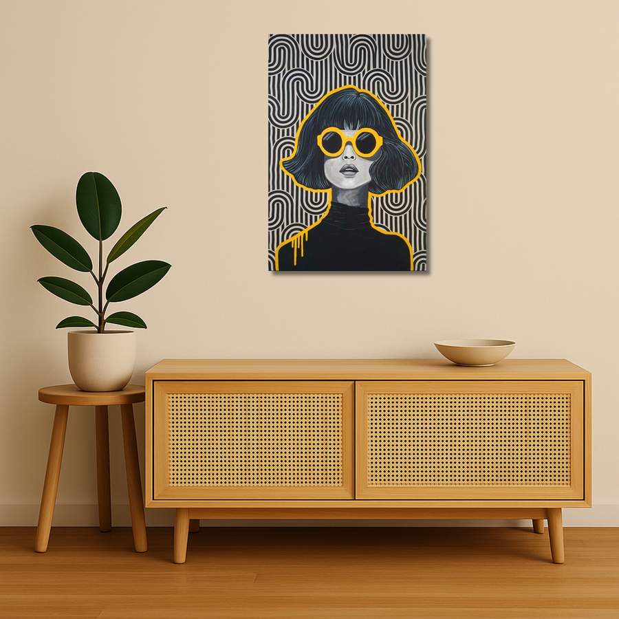 Pop Art Metal Poster - ModMatrix | Aesthetic Wall Art India