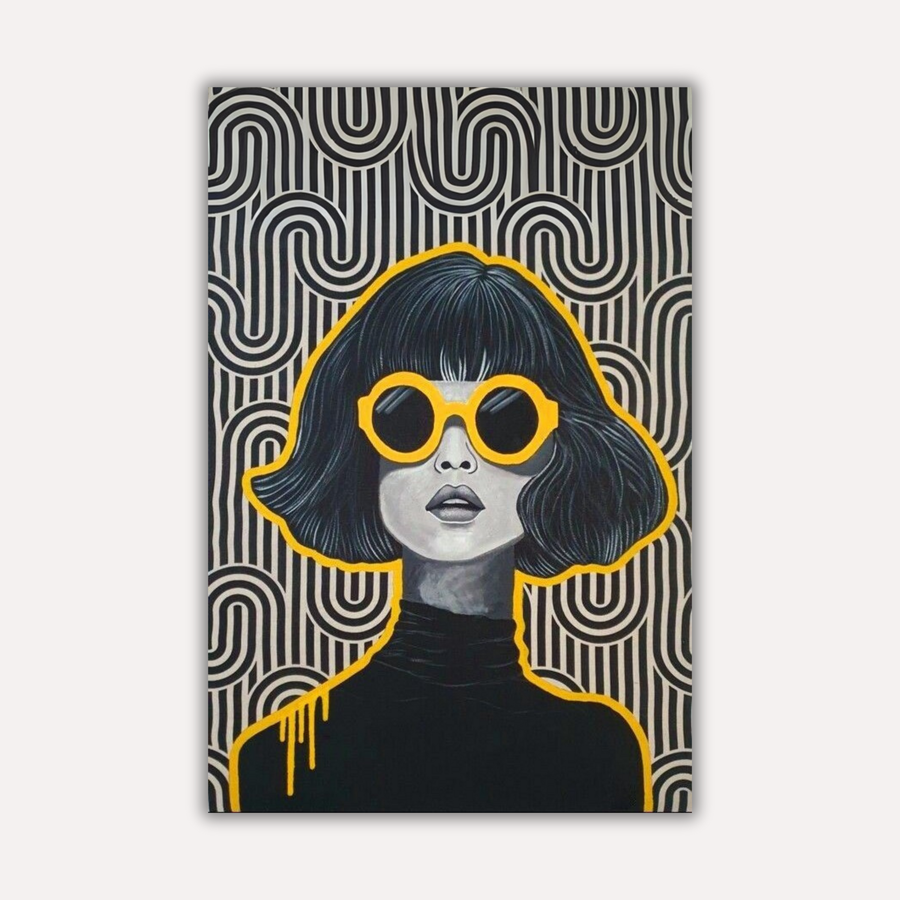 Pop Art Metal Poster - ModMatrix | Aesthetic Wall Art India