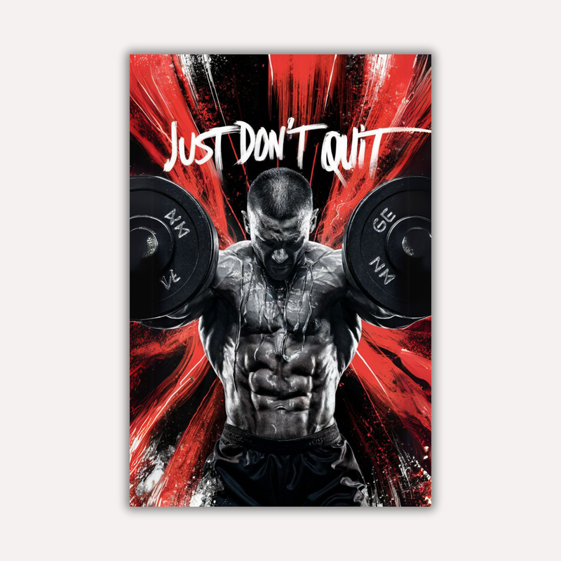 Gym Motivation Metal Poster - Persevere | Fitness Wall Art India
