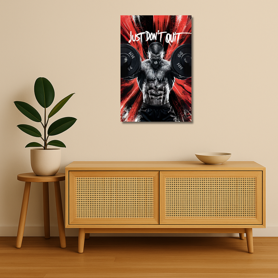 Gym Motivation Metal Poster - Persevere | Fitness Wall Art India