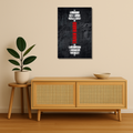 Gym Motivation Metal Poster - Train Hard | Fitness Wall Art India