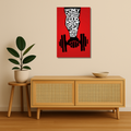 Gym Motivation Metal Poster - One More Rep | Fitness Wall Art India