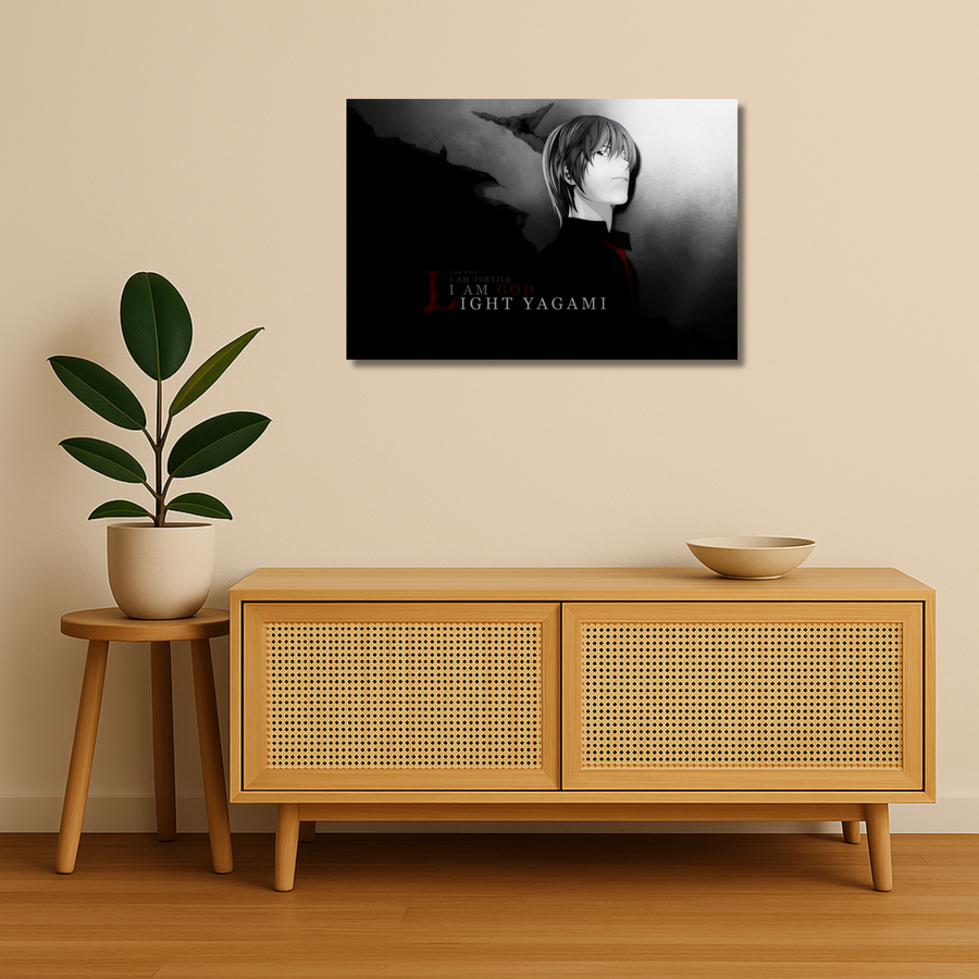 Death Note Metal Poster - Kira Complex | Anime Wall Art India