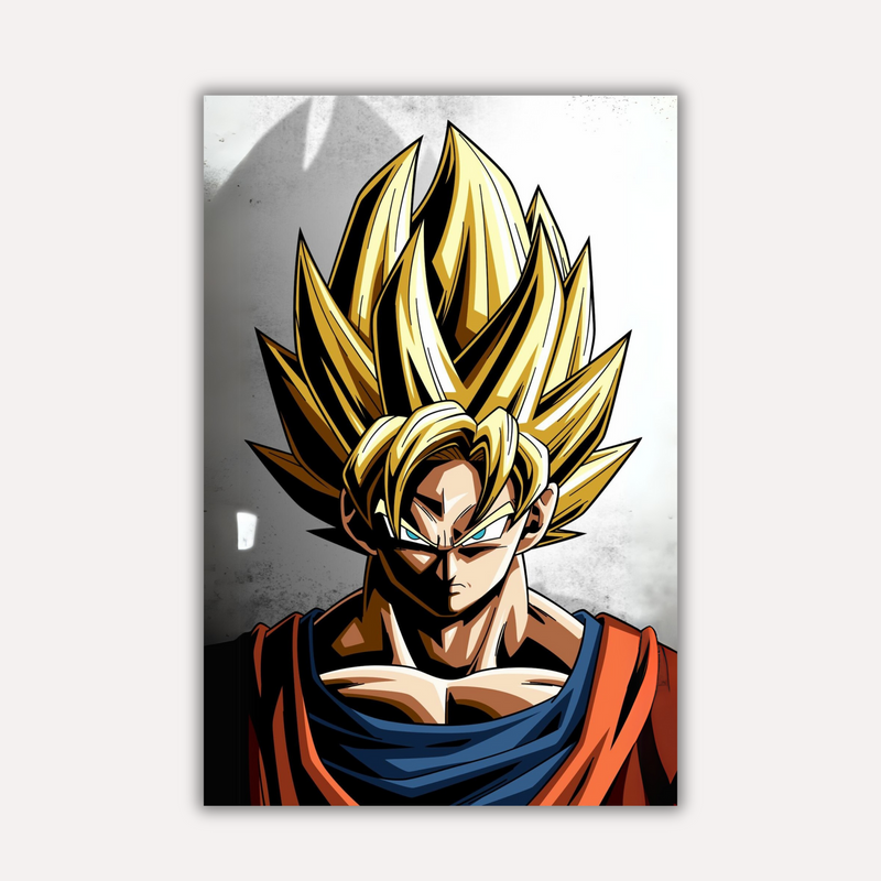 Dragon Ball Z Metal Poster - Saiyan Blood | Anime Wall Art India