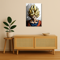 Dragon Ball Z Metal Poster - Saiyan Blood | Anime Wall Art India