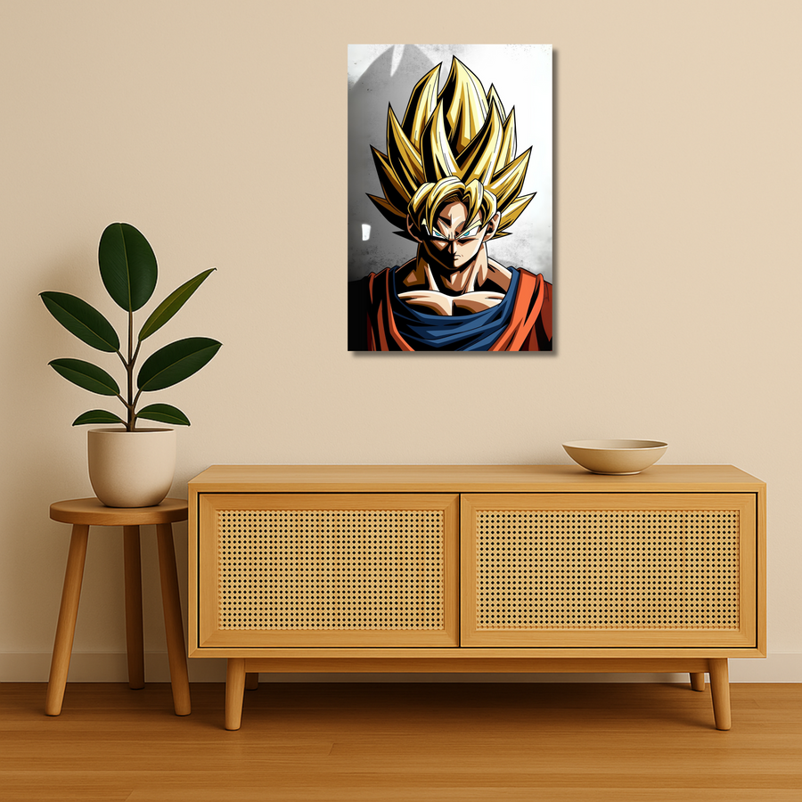 Dragon Ball Z Metal Poster - Saiyan Blood | Anime Wall Art India