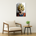 Dragon Ball Z Metal Poster - Saiyan Blood | Anime Wall Art India
