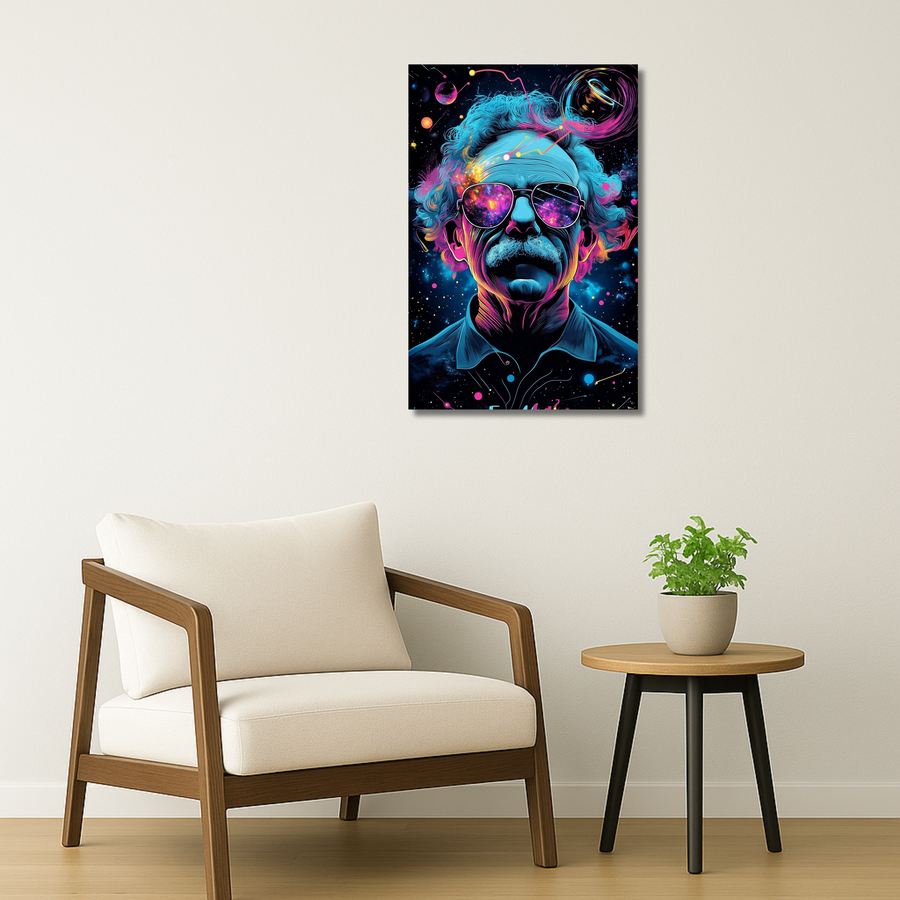 Psychedelic Professor | Metal Wall Art Poster India