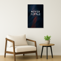 Hustle Metal Poster - SettleNever | Motivational Wall Art India