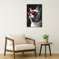 Cat Metal Poster - Catitude | Animal Wall Art India