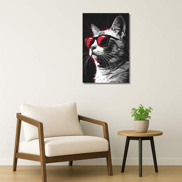 Cat Metal Poster - Catitude | Animal Wall Art India