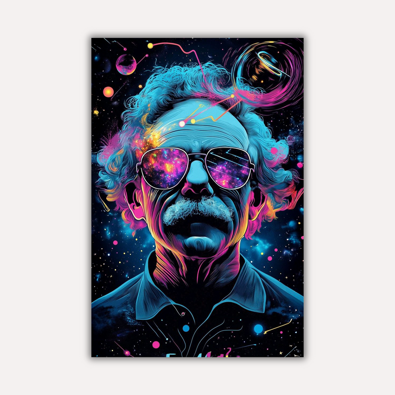 Psychedelic Professor | Metal Wall Art Poster India