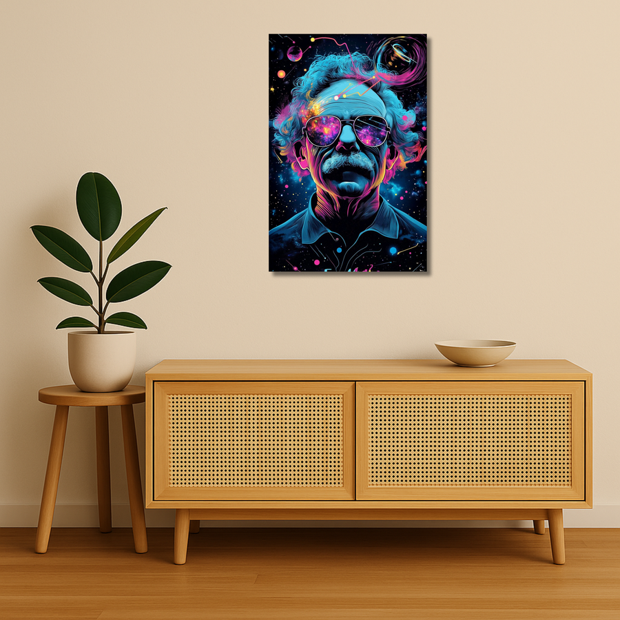 Psychedelic Professor | Metal Wall Art Poster India