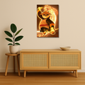 Kung Fu Panda Metal Poster - Golden Chi | Cartoon Wall Art India