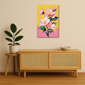 Floral Metal Poster - Bloomtone | Aesthetic Wall Art India