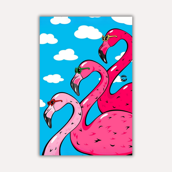 Bird Metal Poster - Flock & Roll | Nature Wall Art India