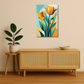 Floral Metal Poster - PetalPrism | Aesthetic Wall Art India