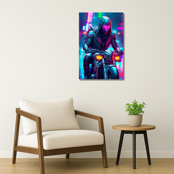 NightRider 2077 | Metal Wall Art Poster India