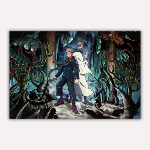 Jujutsu Kaisen Metal Poster - Duality Hex | Anime Wall Art India