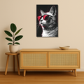 Cat Metal Poster - Catitude | Animal Wall Art India