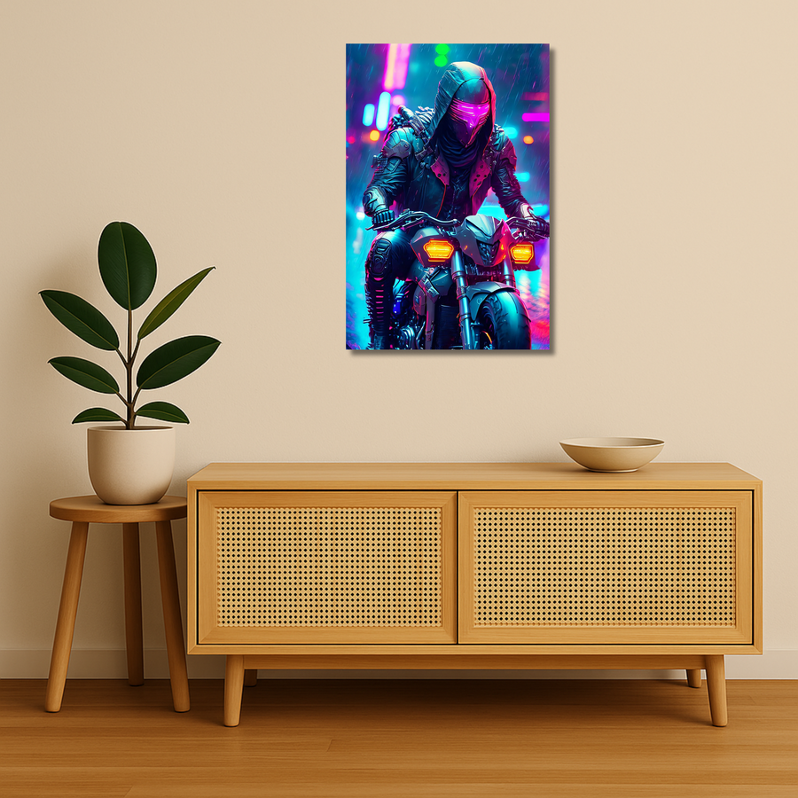 NightRider 2077 | Metal Wall Art Poster India