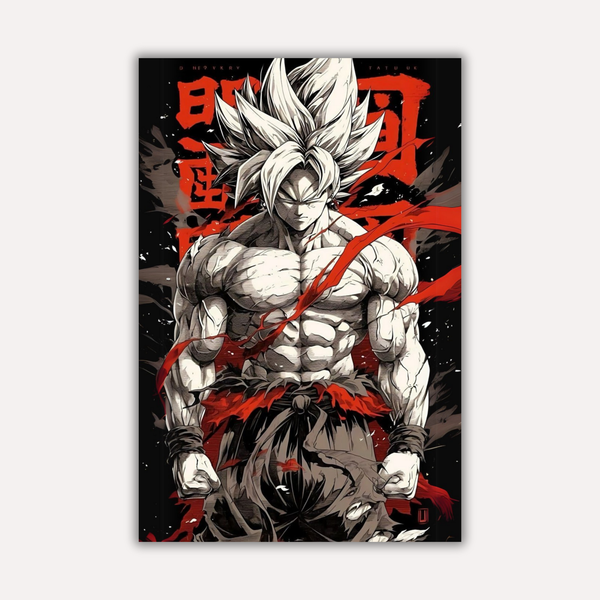 Dragon Ball Z Metal Poster - Limit Breaker | Anime Wall Art India