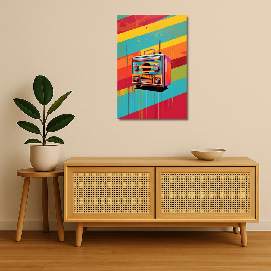 Music Metal Poster - BoomBox | Aesthetic Wall Art India