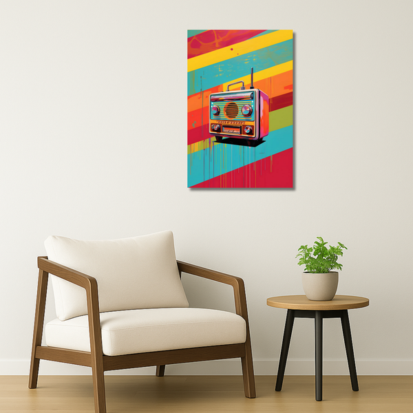 Music Metal Poster - BoomBox | Aesthetic Wall Art India