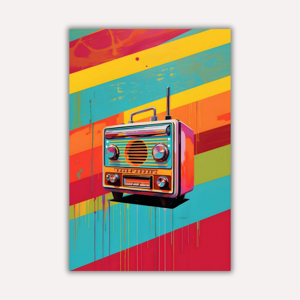Music Metal Poster - BoomBox | Aesthetic Wall Art India
