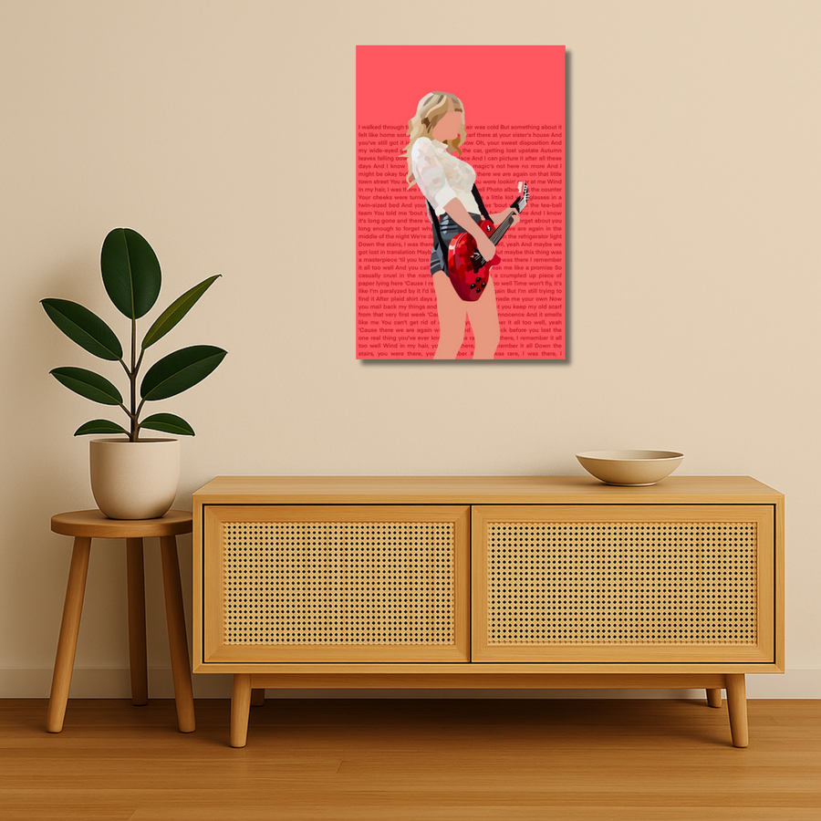 Taylor Swift Metal Poster - ScarletOath | Music Wall Art India