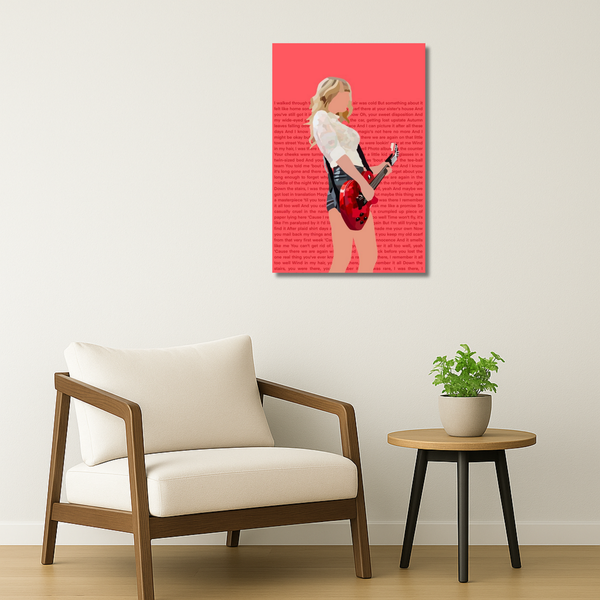 Taylor Swift Metal Poster - ScarletOath | Music Wall Art India