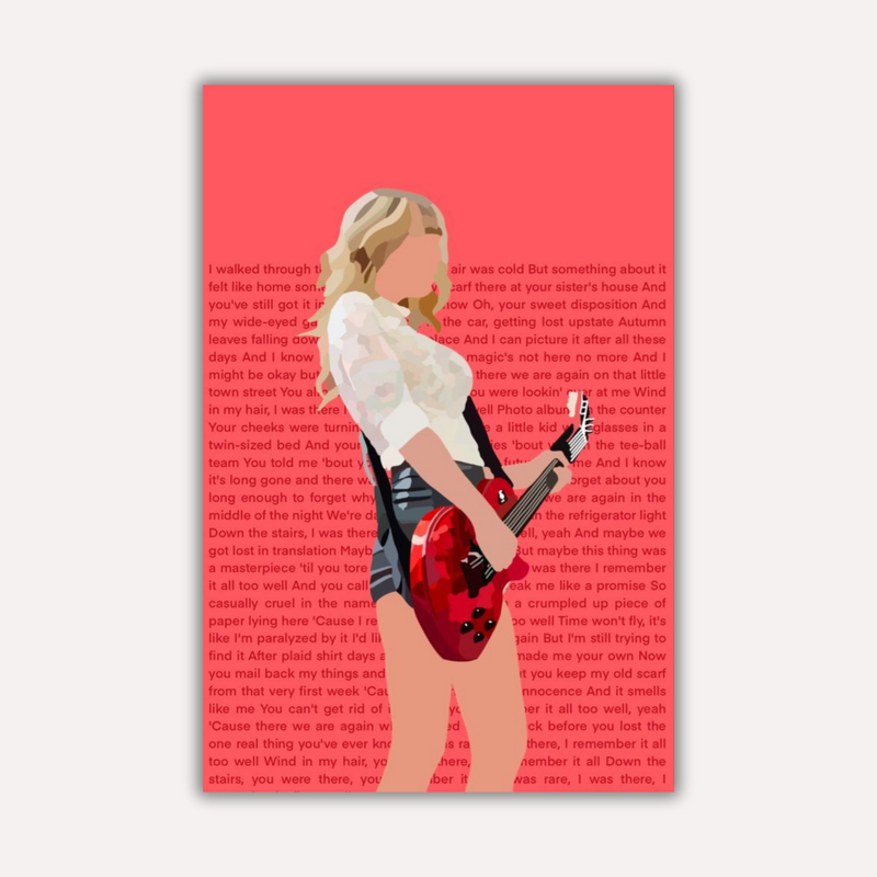 Taylor Swift Metal Poster - ScarletOath | Music Wall Art India