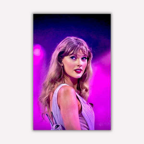 Taylor Swift Metal Poster - VioletEncore | Music Wall Art India